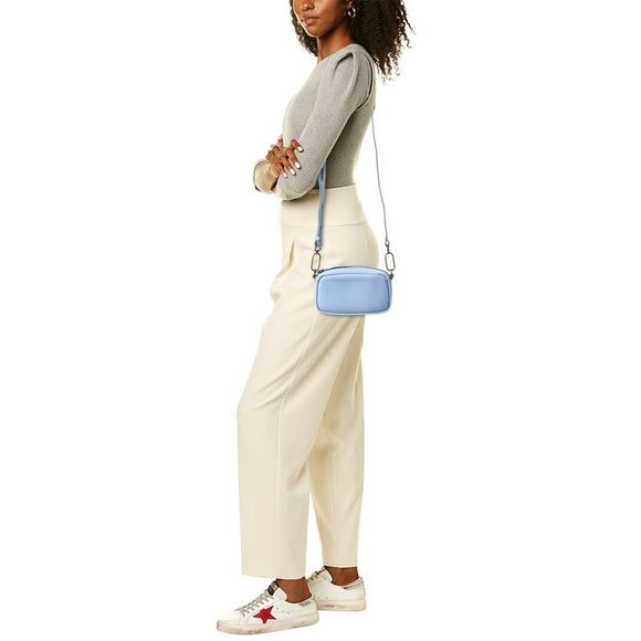 Madewell Essentials Mini Leather Crossbody, Blue - Picture 4 of 4